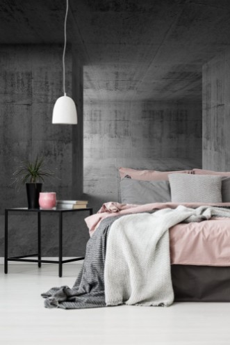 Bild på Abstract empty room concrete interior 3d render