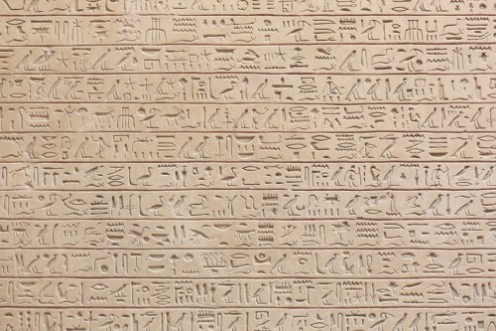 Image de Egyptian hieroglyphs stone background