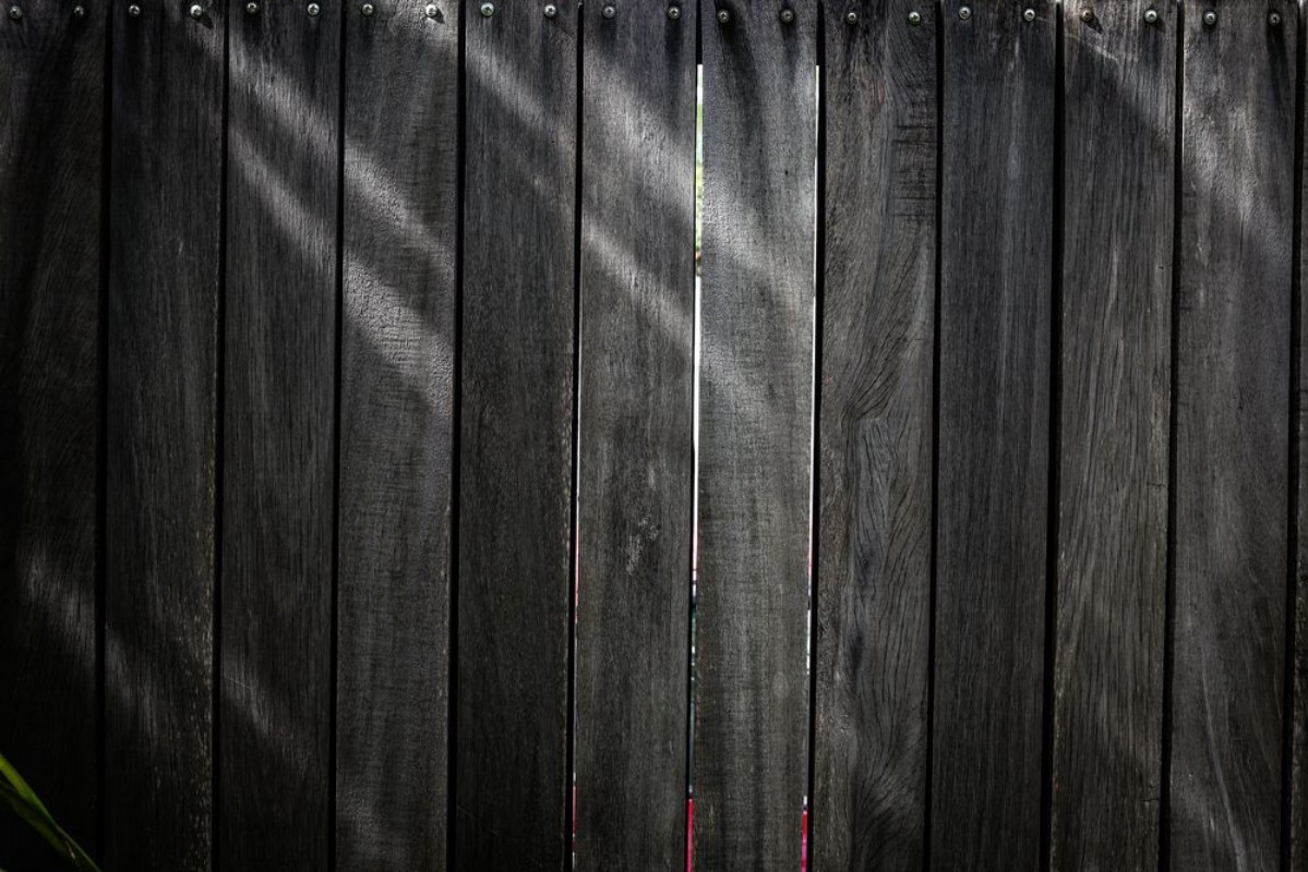 Picture of Black wood plank background