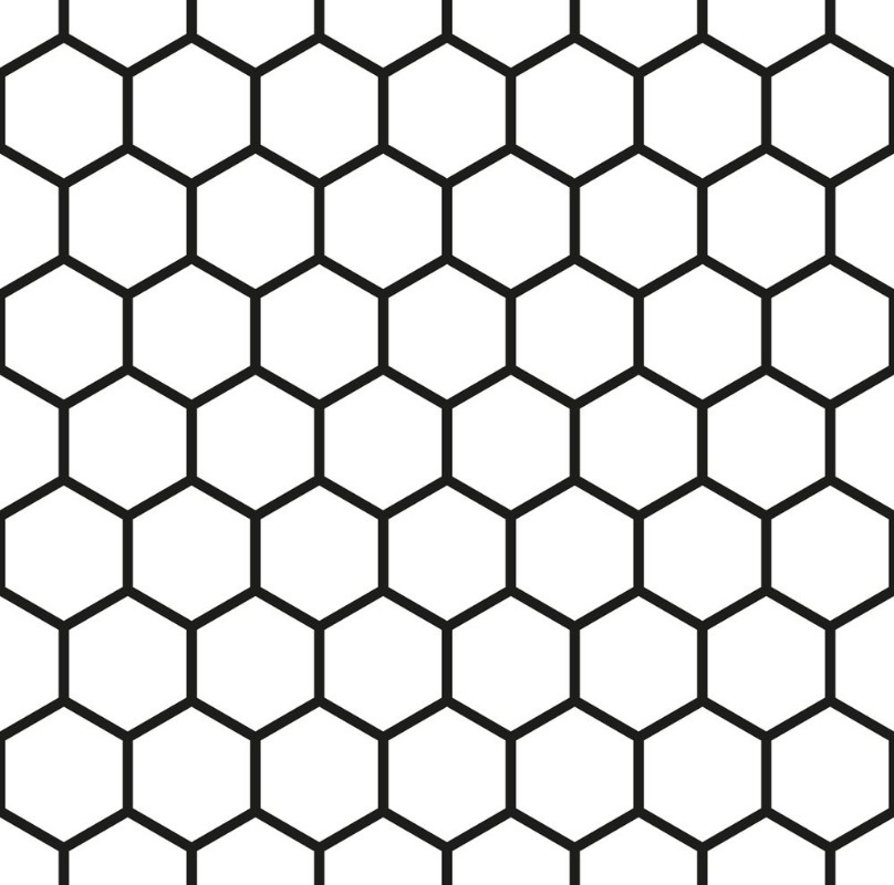Afbeeldingen van A seamless hexagonal pattern