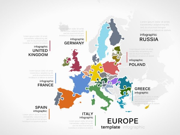 Picture of Europe map