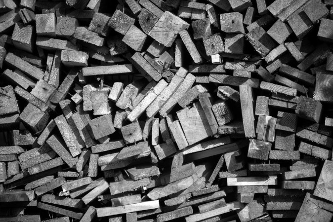 Picture of Firewood texture closeup