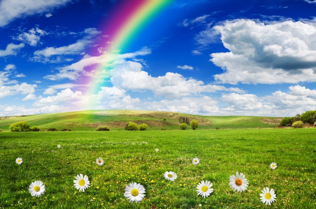 Afbeeldingen van Rainbow background