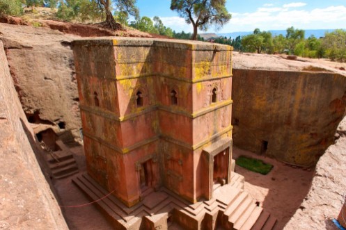 Bild på Unique rock-hewn Church of St George Lalibela Ethiopia