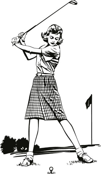 Afbeeldingen van Woman Golfer 2