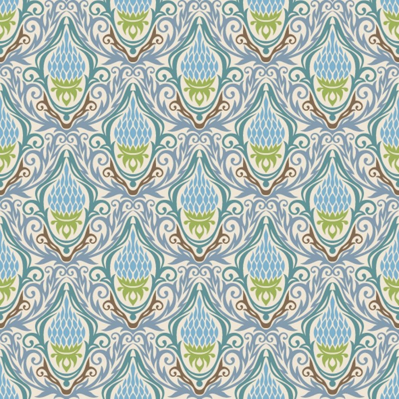 Afbeeldingen van Decoretive damask pattern background