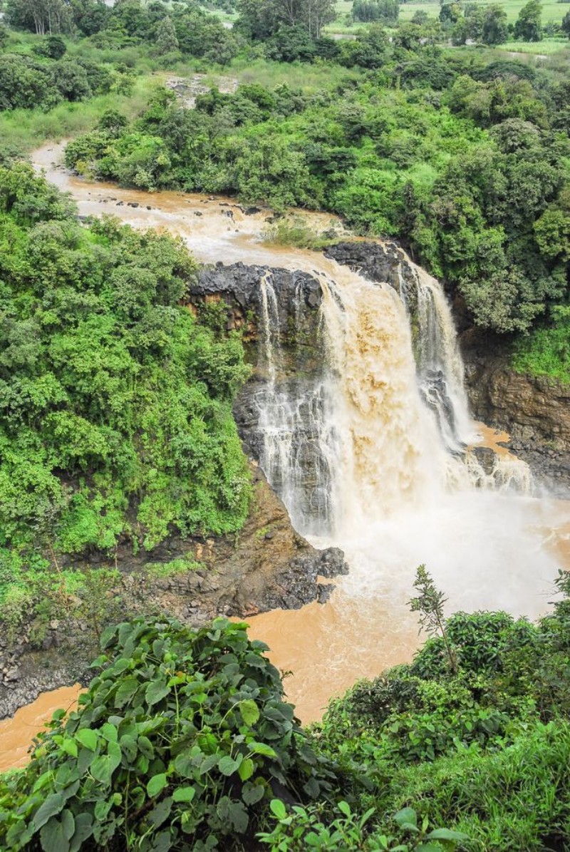 Afbeeldingen van Tiss abay Falls on the Blue Nile river Ethiopia