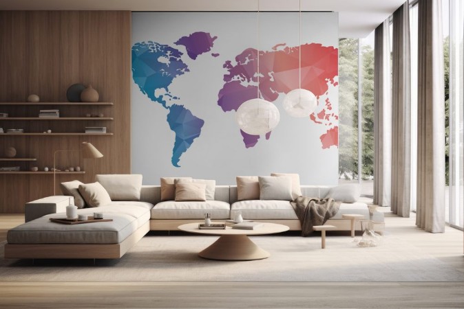 Afbeeldingen van Abstract world map