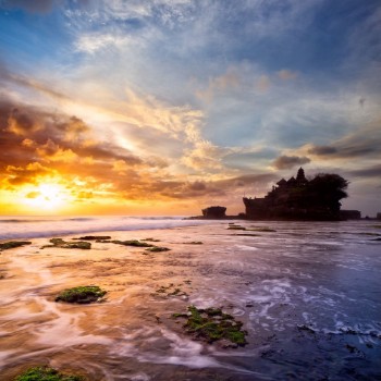 Picture of Pura Tanah Lot at sunset Bali Island indonesia