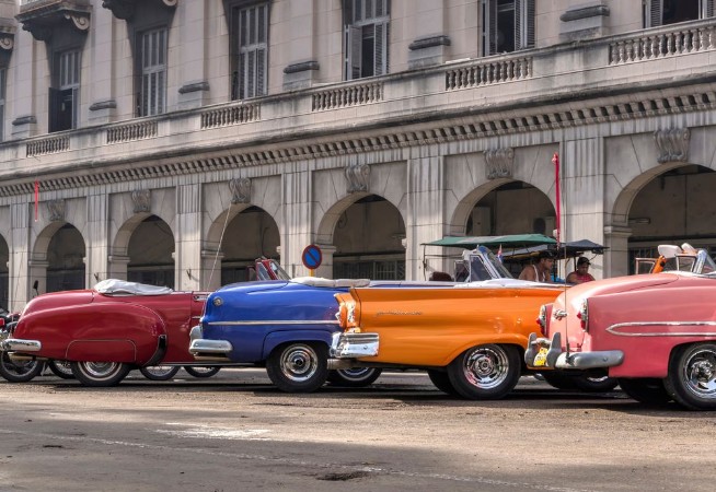 Picture of Classic american cars in Havana Cuba