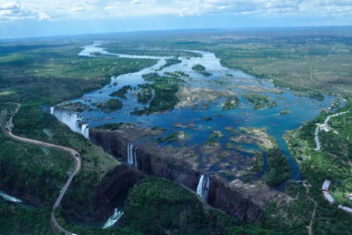 Image de Victoria falls from the air