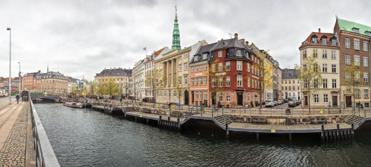 Old Town of Copenhagen landscape Denmark photowallpaper Scandiwall