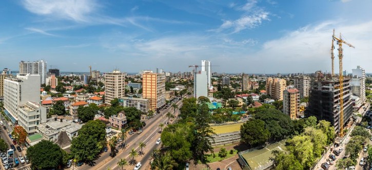 Afbeeldingen van Aerial view of downtown Maputo