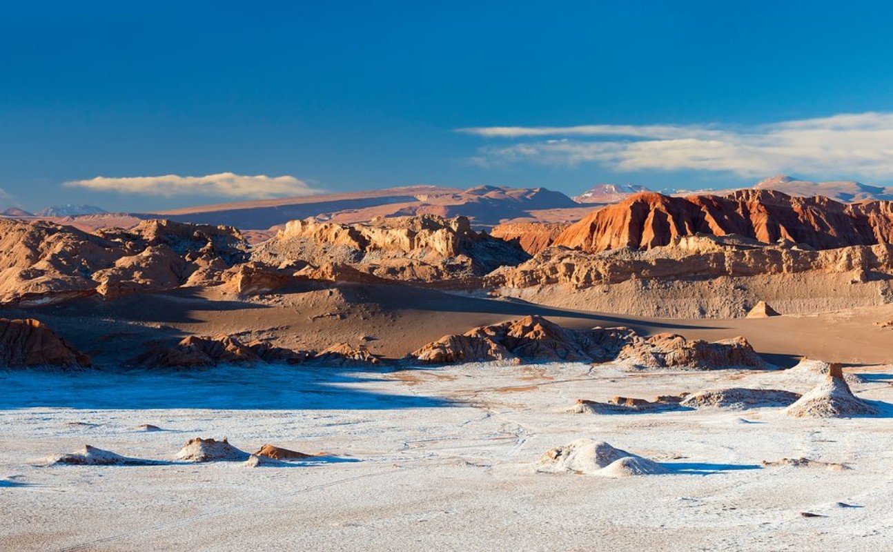 Picture of Moon valley in Atacama desert at a dusk