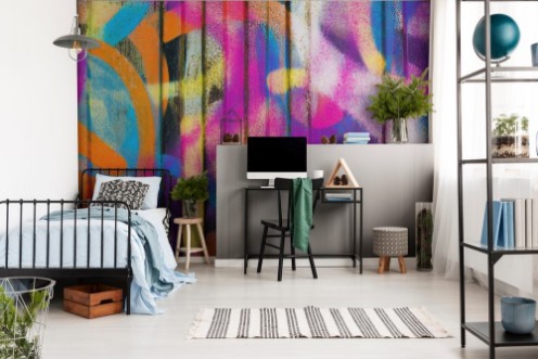 Image de Colorful painted wall