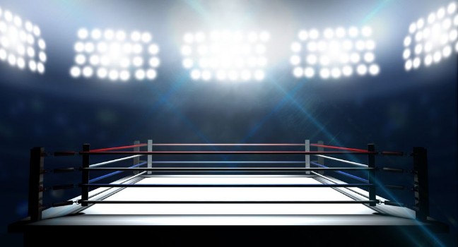 Picture of Boxing Ring In Arena