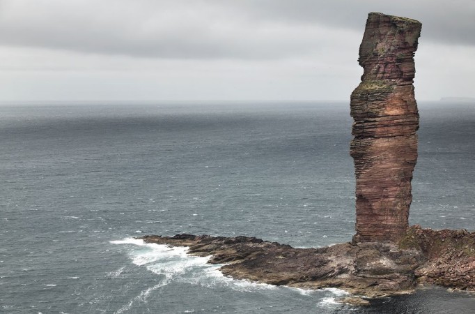 Picture of Scottish landscape in Orkney Old man of Hoy Scotland