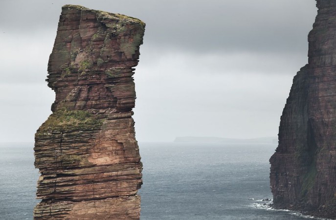Picture of Scottish landscape in Orkney Old man of Hoy Scotland