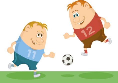 Image de Football players playing soccer