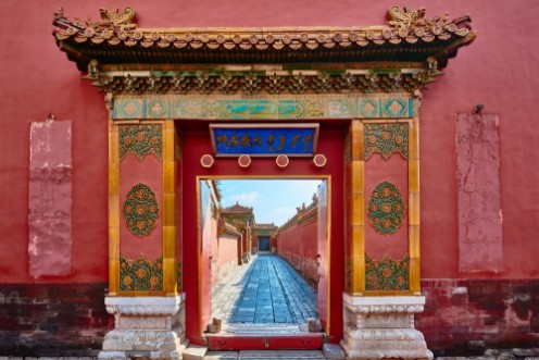 Picture of Forbidden City imperial palace Beijing China