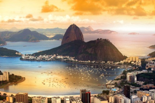 Bild på Rio De Janeiro Brazil in twilight