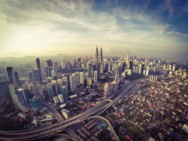 Picture of Kuala lumpur city from aerial view