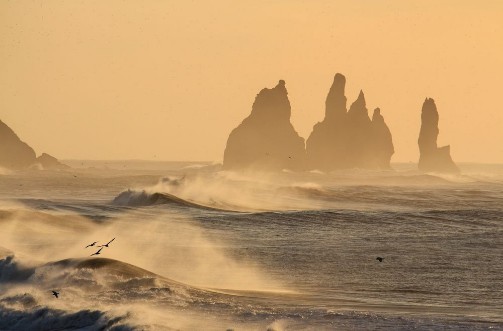 Afbeeldingen van Islanda spiaggia nera di Vik