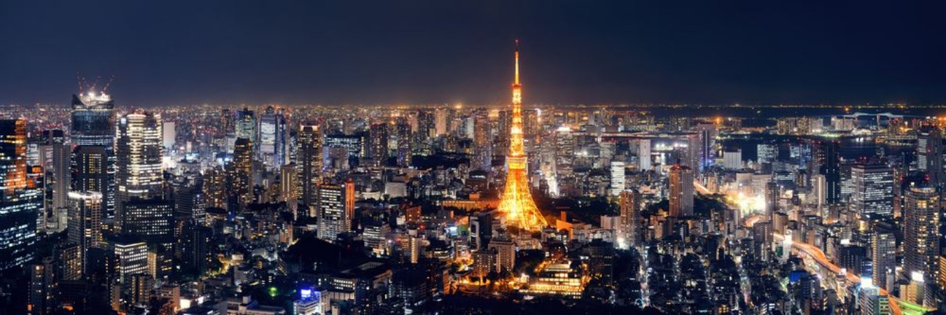 Tokyo Skyline photowallpaper Scandiwall