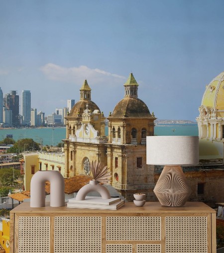 Picture of Historic center of Cartagena Colombia with the Caribbean Sea