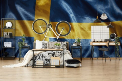 Afbeeldingen van Shining swedish flag
