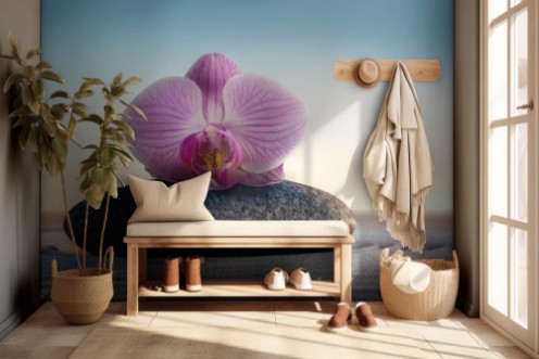 Image de Orchidee auf Stein - Closeup
