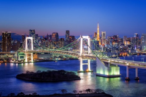 Afbeeldingen van Tokyo Rainbow Bridge und Tokyo Tower