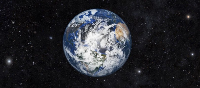 Bild på Planet earth with space background