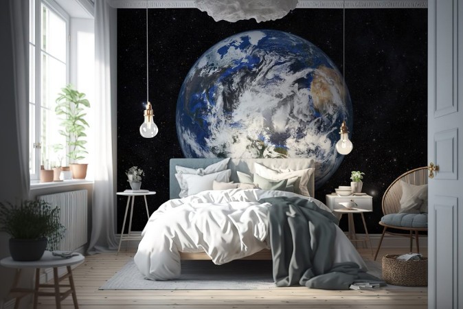 Picture of Planet earth with space background