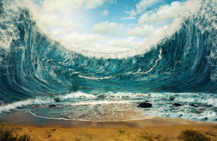 Bild på Huge waves