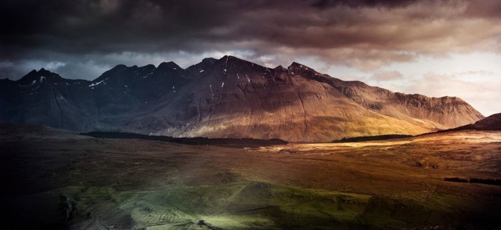 Afbeeldingen van Mountain range on the Isle of Skye UK