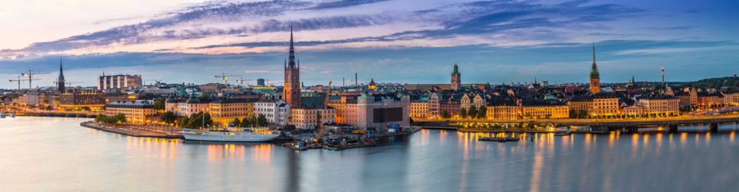 Bild von Panorama of  Stockholm Sweden