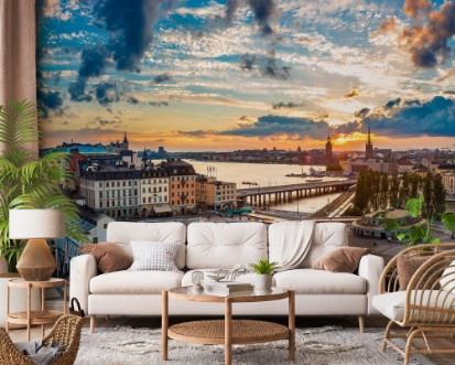 Bild på Panorama of  Stockholm Sweden