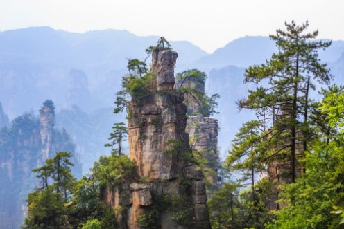 Afbeeldingen van Scene of rock mountain in Zhangjiajie National Forest ParkHunan