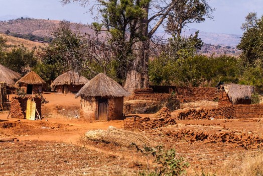 Picture of African village