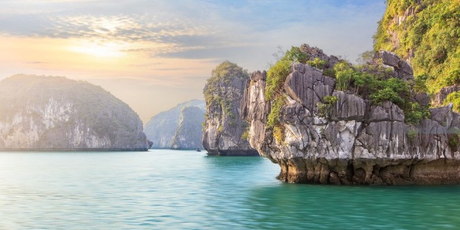 Afbeeldingen van Halong Bay seascape Vietnam