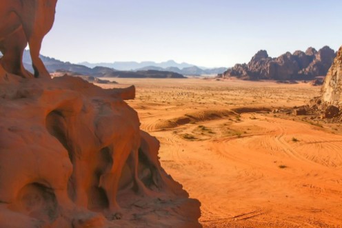Afbeeldingen van Wadi Rum desert Jordan