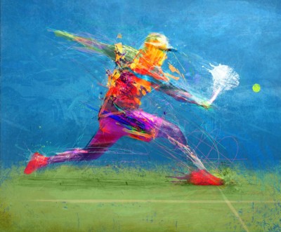 Picture of Abstract tennis player