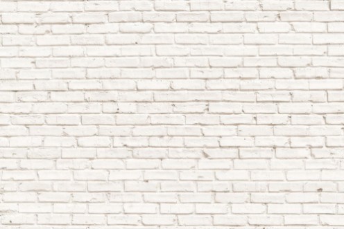 White brick wall background photowallpaper Scandiwall