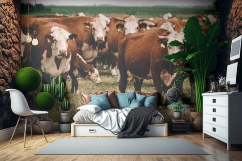 Afbeeldingen van Cows on pasture