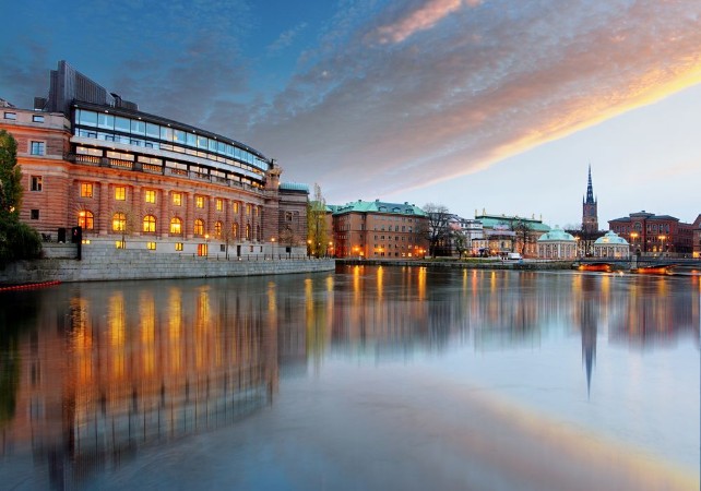 Bild på Stockholm Sweden Riksdag parliament building
