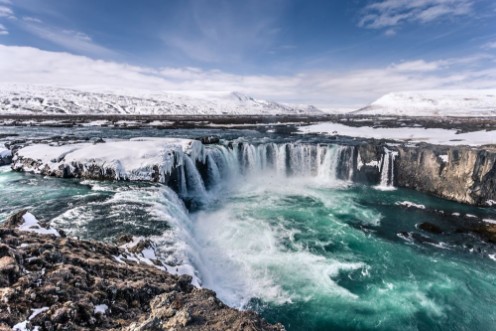 Afbeeldingen van Godafoss Wasserfall auf Island