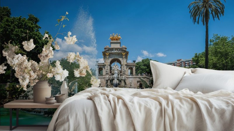 Picture of Fountain in Parc de la Ciutadella called Cascada in Barcelona Spain