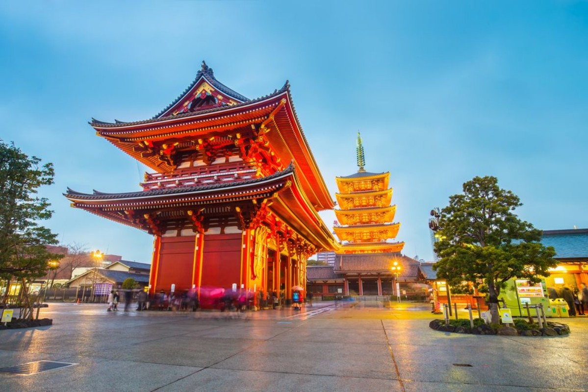 Bild på Senso-ji Temple in Tokyo Japan