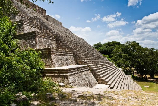 Picture of Uxmal Yucatan Mexico 2014 Archeological ruins built by the